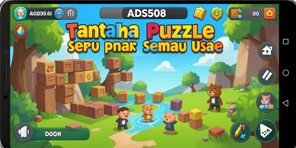 Screenshot gameplay ADS508 yang menampilkan teka-teki menarik.