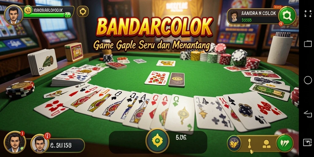 Screenshot gameplay BANDARCOLOK yang menampilkan pemain bersaing.