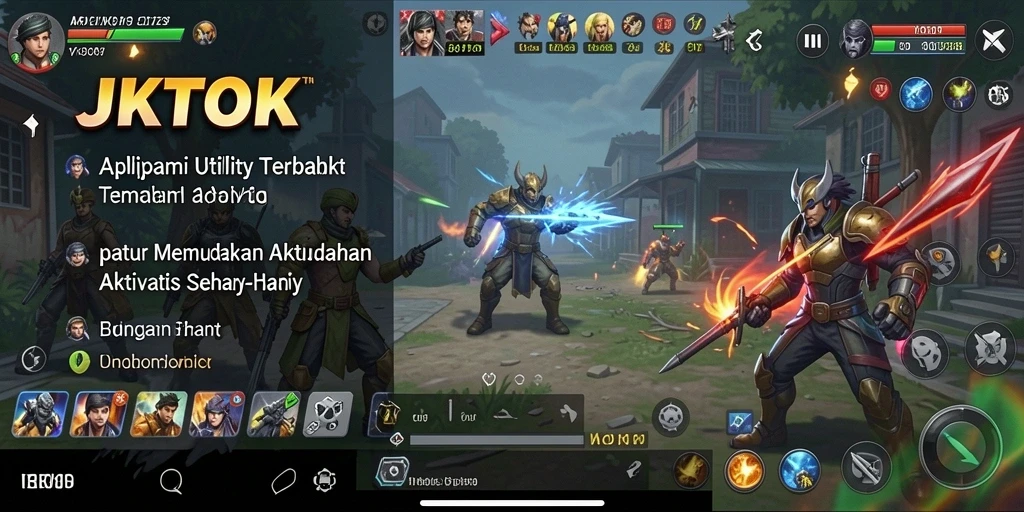 Tampilan antarmuka JKTOK yang sederhana dan fungsionalitasnya yang lengkap.