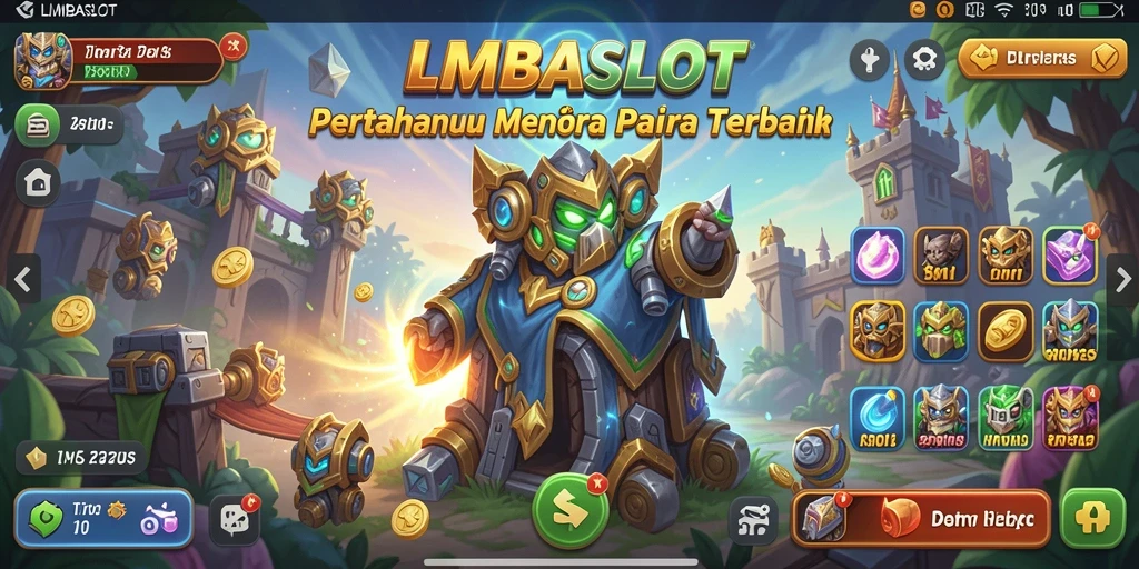 Tangkapan layar LMBASLOT menunjukkan aksi pertahanan menara yang mendebarkan.