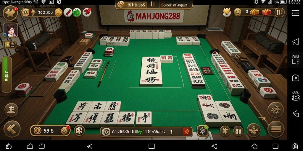 Tampilan antarmuka utama MAHJONG288 dengan fitur lengkap.