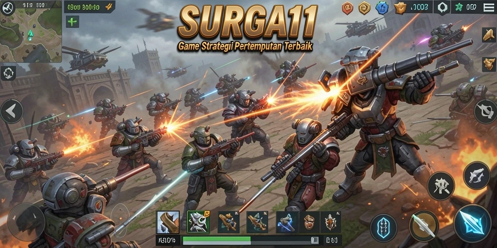 Tampilan gameplay menarik dari SURGA11 dengan strategi SLG.